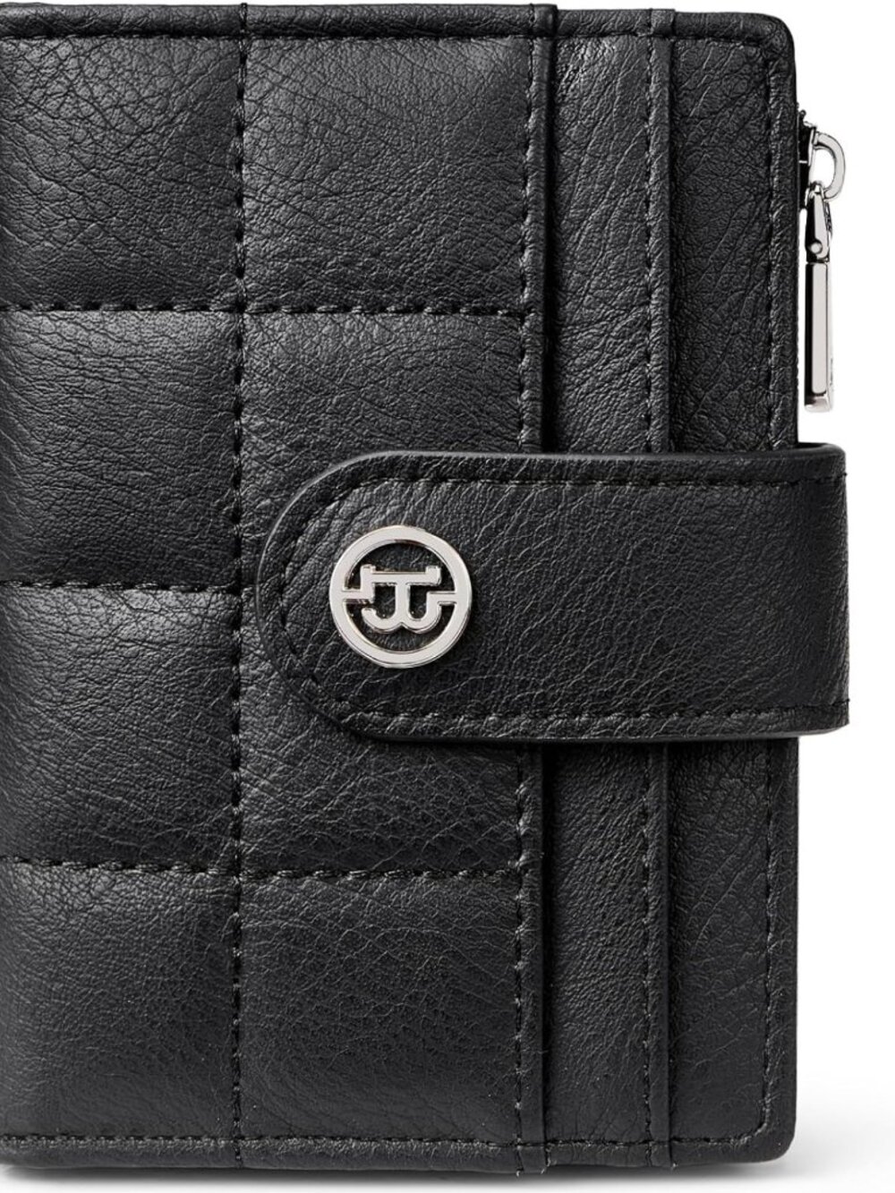 Compact RFID Blocking Leather Wallet for Women - Small Card Holder, Stylish